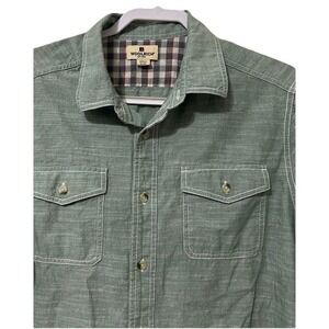 Woolrich Mens Celery Green Short Sleeve Outdoor Shirt Sz XL